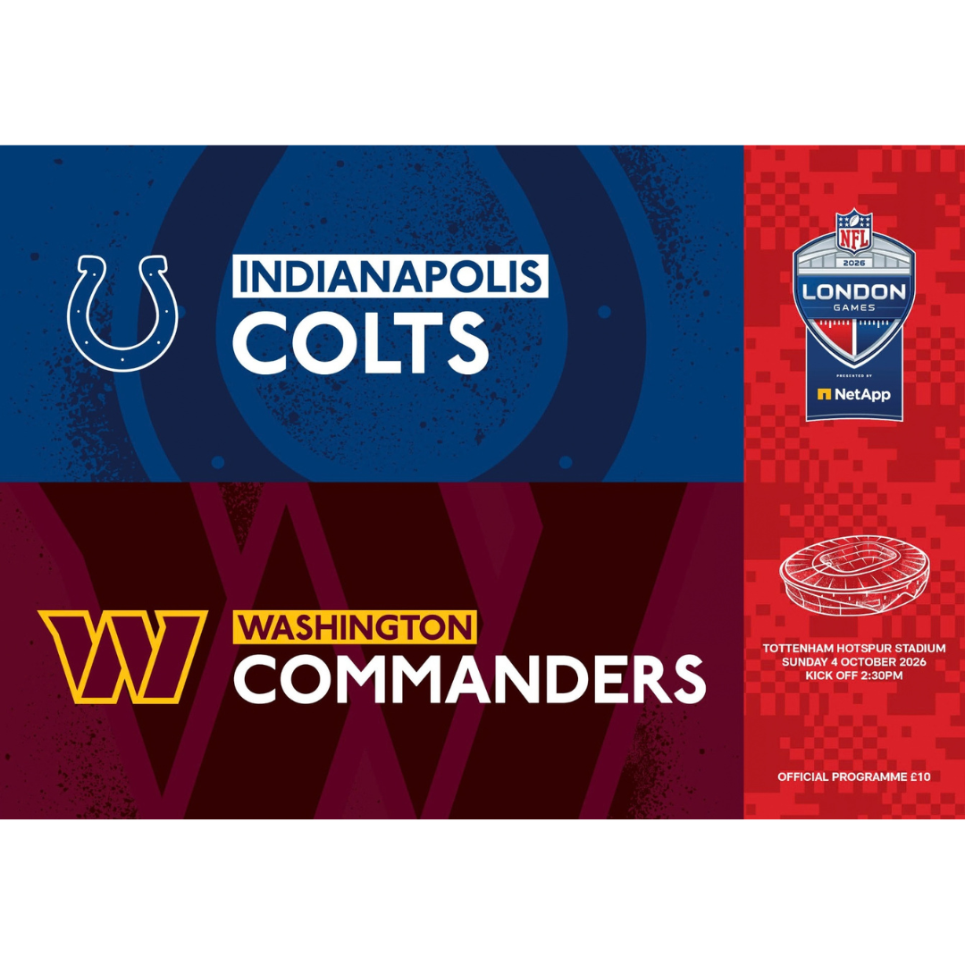 NFL London Games 2026 –Indianapolis Colts vs Washington Commanders, Tottenham Hotspur Stadium