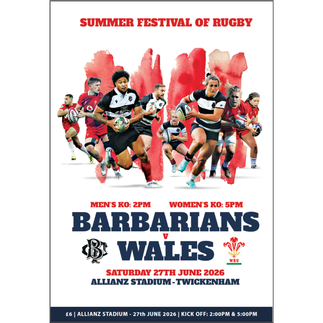 Barbarians v Wales Double Header 2026