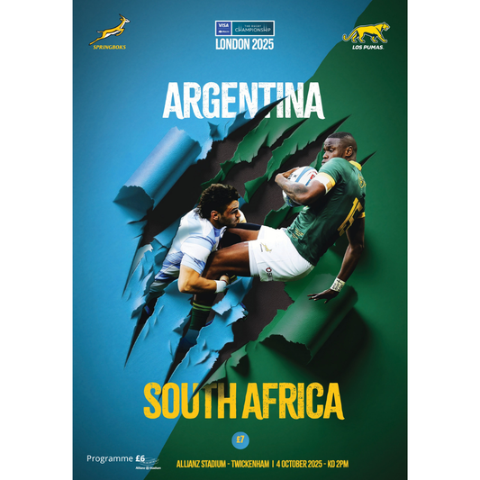 The Rugby Championship - Argentina v South Africa v 2025 - Allianz Stadium