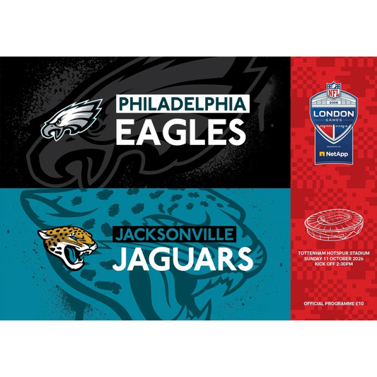 NFL London Games 2026 – Philadelphia Eagles vs Jacksonville Jaguars, Tottenham Hotspur Stadium.